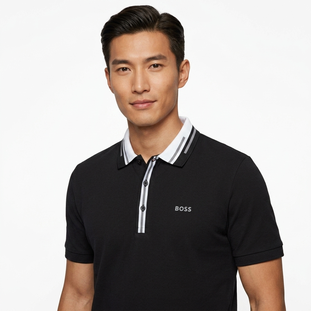 BOSS T-SHIRT | T-Shirts for Men | Boss Men's Polo Neck T-Shirt