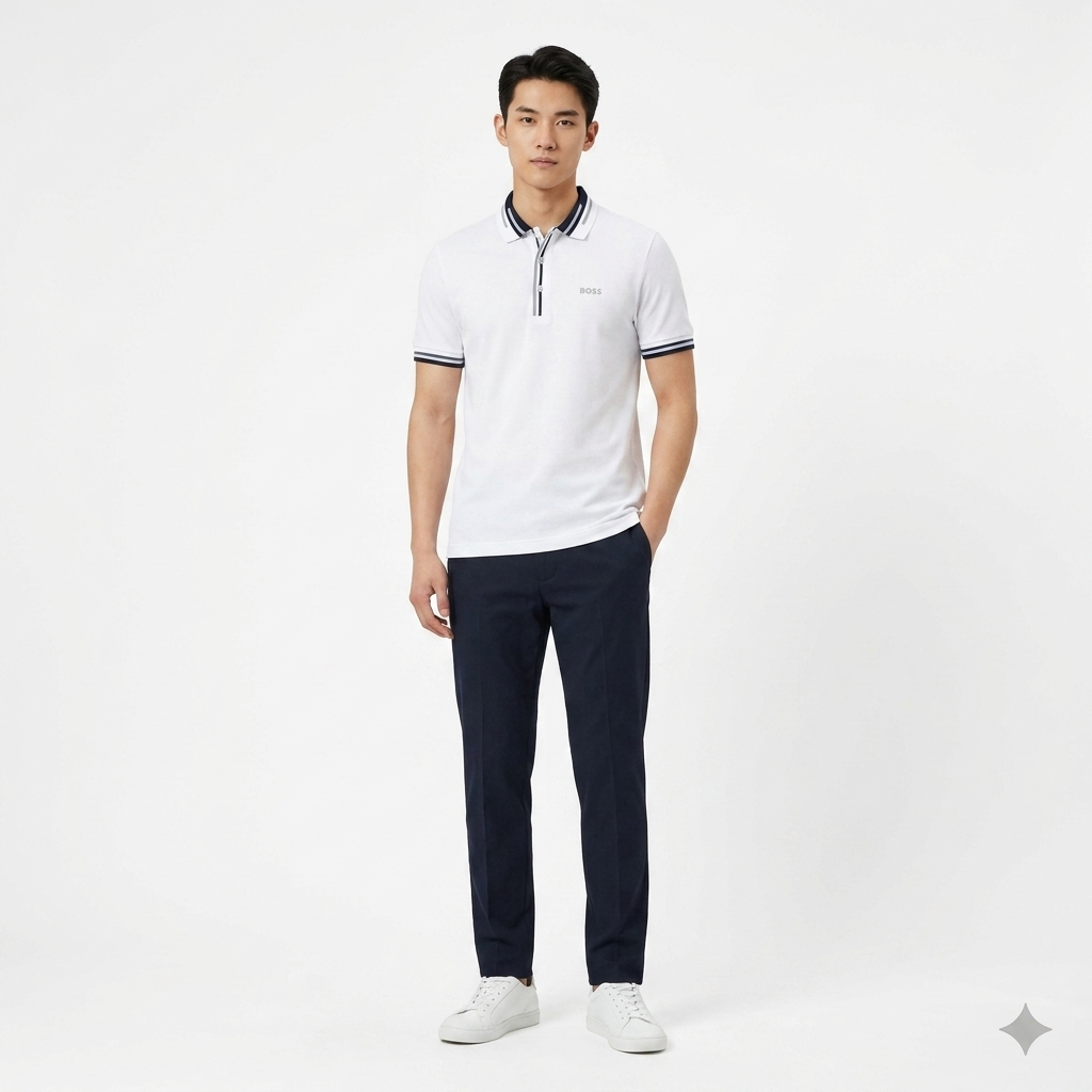 BOSS T-SHIRT | T-Shirts for Men | Boss Men's Polo Neck T-Shirt