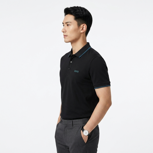 BOSS TSHIRT | Men's Wear T-Shirts |  Unisex | Men's Polo Neck Slim Fit T-Shirt
