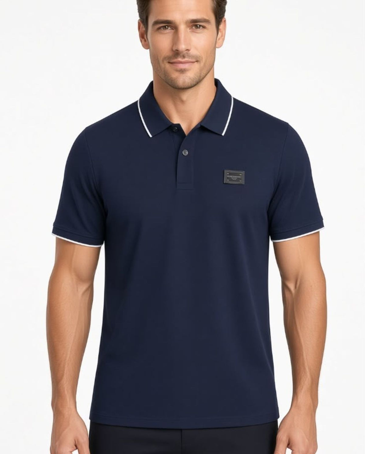 Dolce & Gabbana Premium Collar Polo T-Shirt | Cotton T-Shirt for Men | L, XL, XXL, 3XL, 4XL