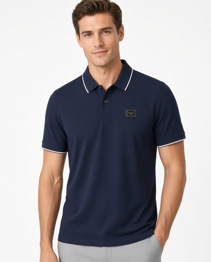 Dolce & Gabbana Premium Collar Polo T-Shirt | Cotton T-Shirt for Men | L, XL, XXL, 3XL, 4XL