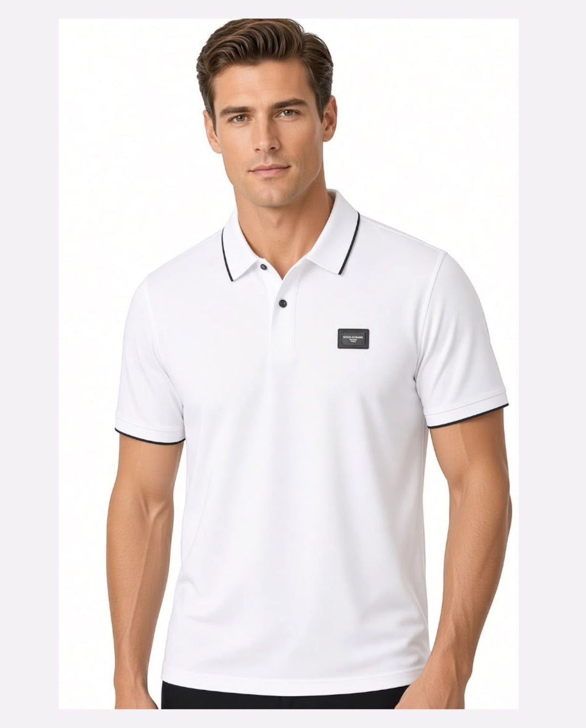 Dolce & Gabbana Premium Collar Polo T-Shirt | Cotton T-Shirt for Men | L, XL, XXL, 3XL, 4XL